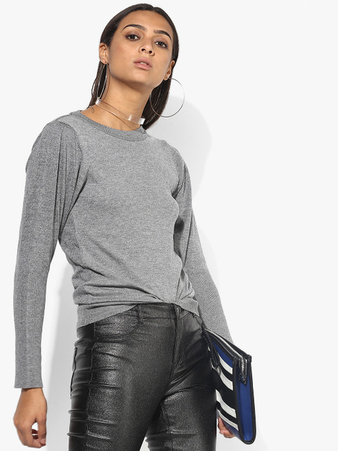 

Grey Textured Sweater