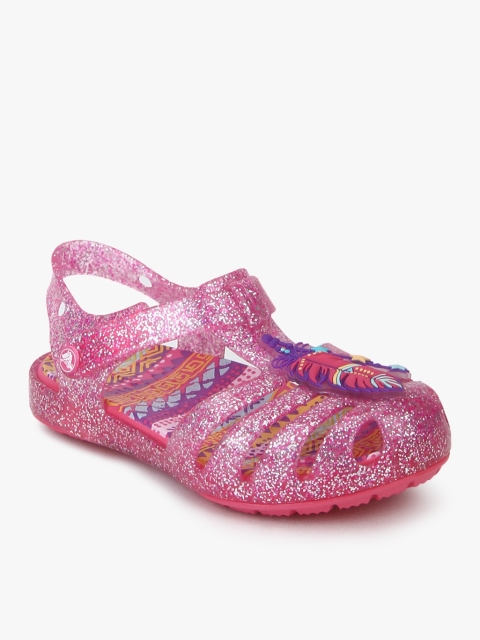

Crocs Girls Pink Isabella Novelty Shimmer Flats