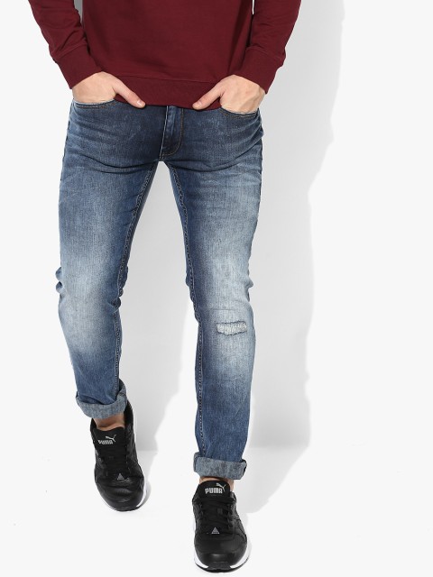 

Blue Washed Low Rise Slim Fit Jeans (Vapour)
