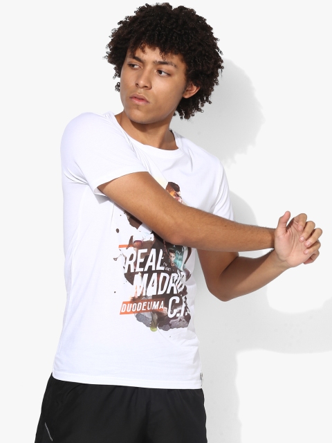 

Real Madrid White Round Neck T-Shirt