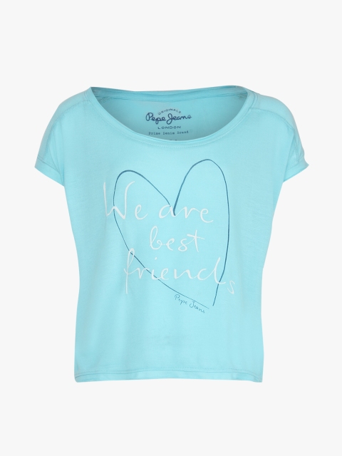 

Aqua Blue Casual Top