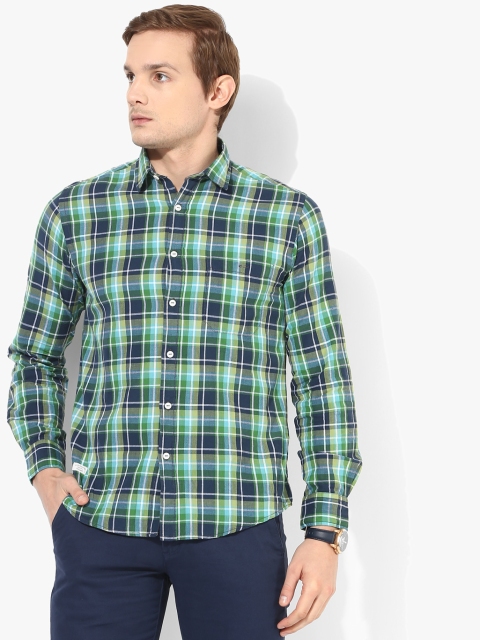 

Multicoloured Checked Slim Fit Casual Shirt, Multi
