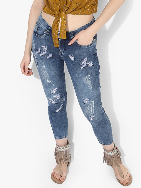 

Blue Washed Mid Rise Skinny Fit Jeans
