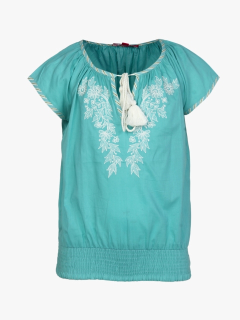 

Turquoise Casual Top, Turquoise blue