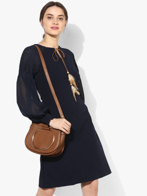 

Deal Jeans Women Navy Blue Solid Sheath Dress