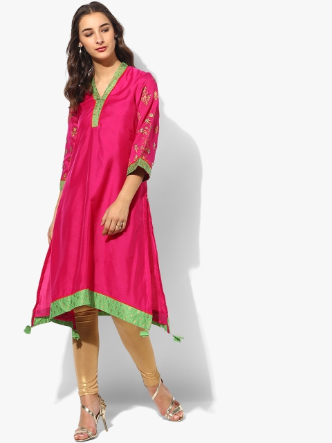 

Fuchsia Printed Kurta