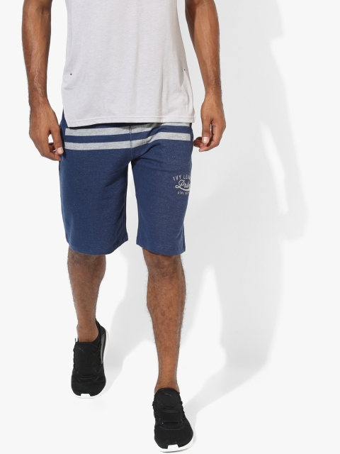

Navy Blue Striped Shorts