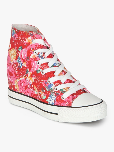 

Multicoloured Floral Casual Sneakers, Multi