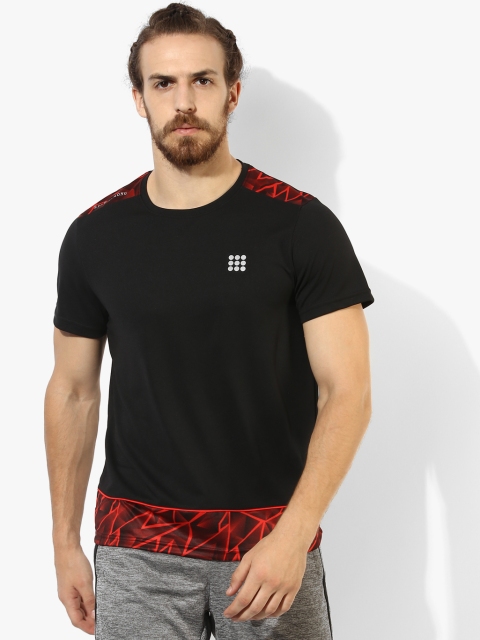 

Black Printed Round Neck T-Shirt