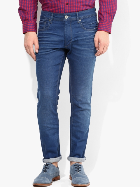 

Blue Washed Mid Rise Slim Fit Jeans