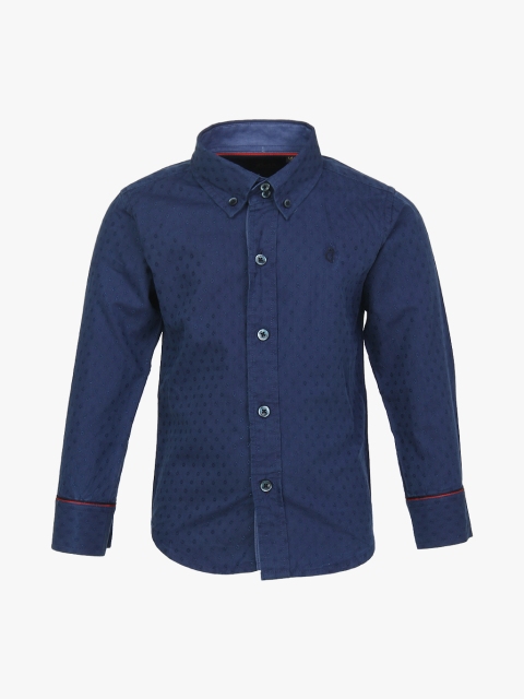 

Navy Blue Regular Fit Casual Shirt