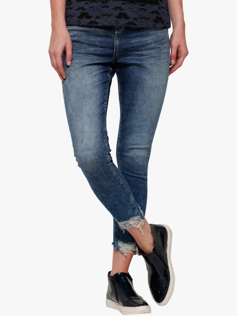

Blue Washed Mid Rise Skinny Fit Jeans