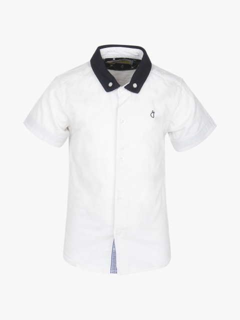 Off White Regular Fit Casual Shirt