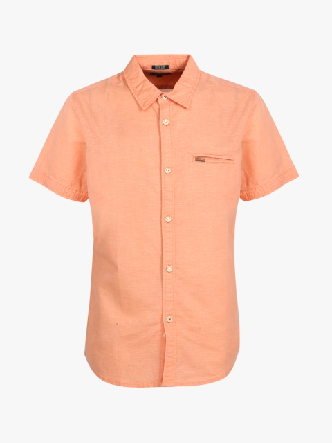 

Orange Regular Fit Casual Shirt