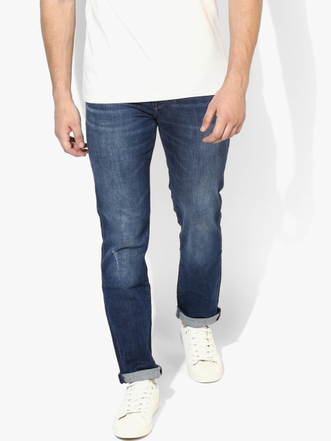 

Calvin Klein Jeans Men Blue Solid Low Rise Slim Fit Jeans