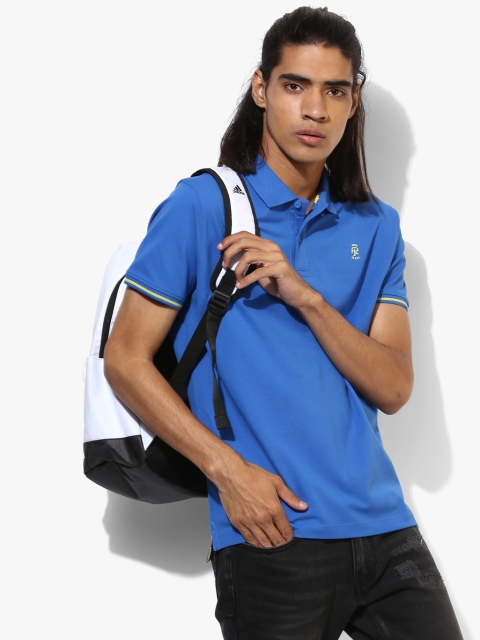 

Blue Solid Regular Fit Polo T-Shirt