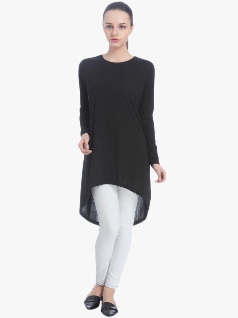 

ONLY Women Black Self-Striped Tunic