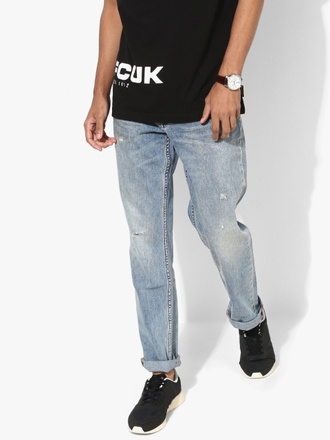 

Blue Solid Low Rise Skinny Fit Jeans