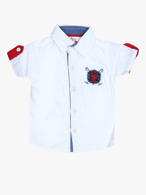 

White Regular Fit Casual Shirt
