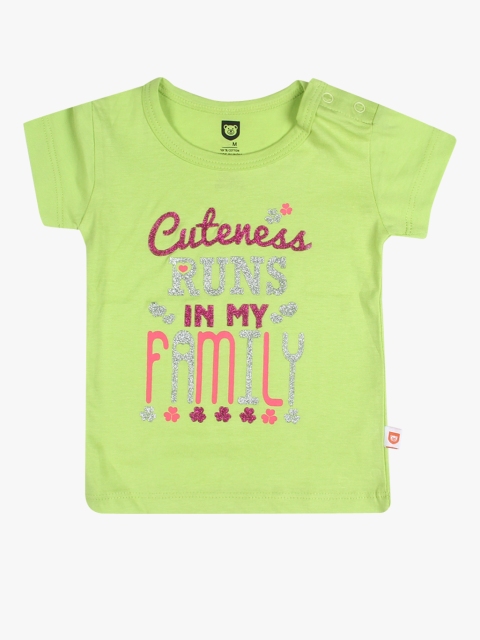 

Green Casual Pure Cotton Top