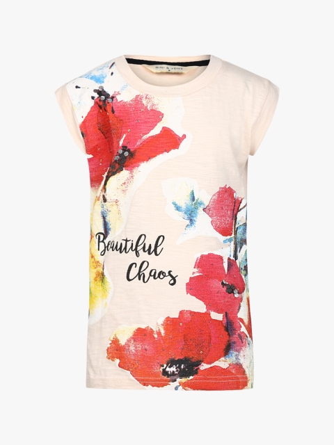 

Cream Casual Top