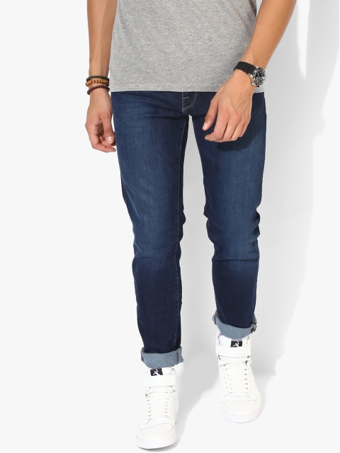 

Blue Solid Slim Fit Jeans