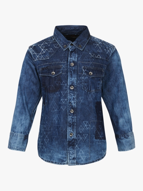 

Blue Regular Fit Casual Shirt