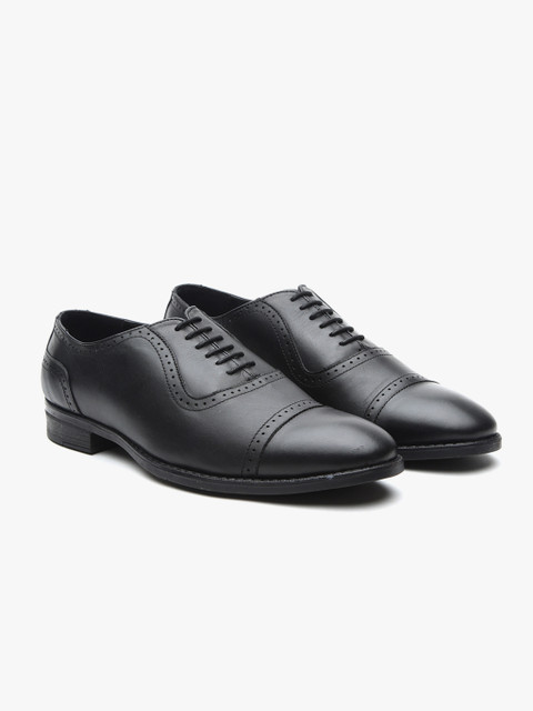 

Black Leather Formal Oxfords