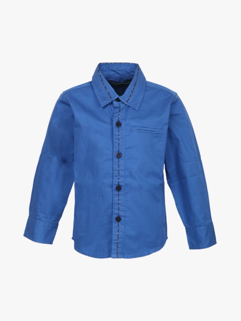 

Blue Regular Fit Casual Shirt