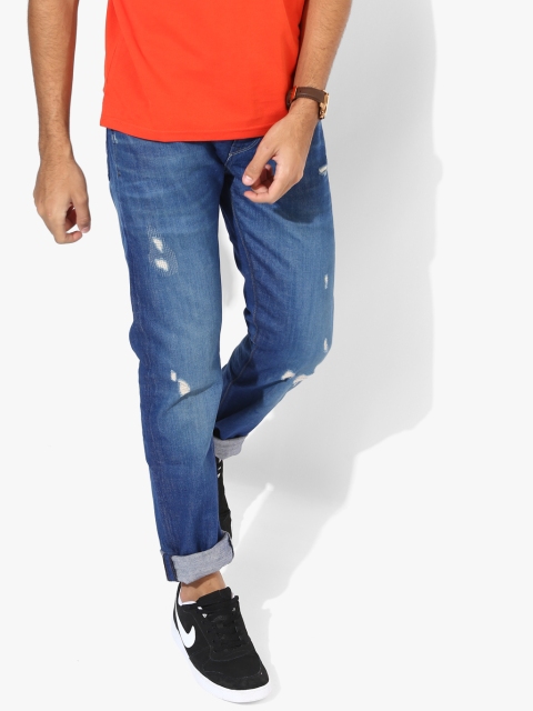 

Blue Washed Mid Rise Regular Fit Jeans (Hatch)
