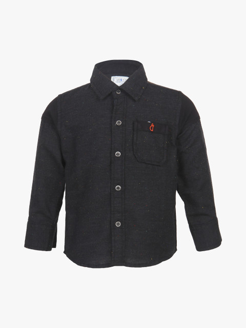

Black Regular Fit Casual Shirt