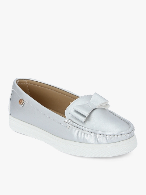

Carlton London Women Silver-Toned Loafers