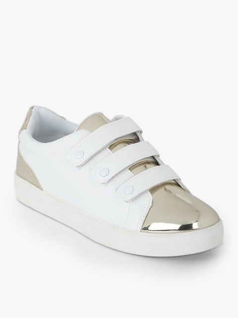 

CERIZ Women White Colourblocked Casual Sneakers