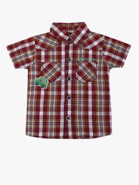 

Maroon Regular Fit Casual Shirt