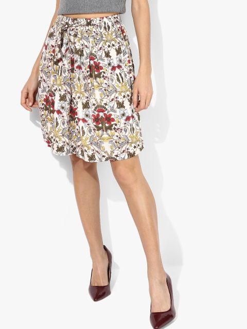 

Multicoloured Printed Flared Skirt, Multi