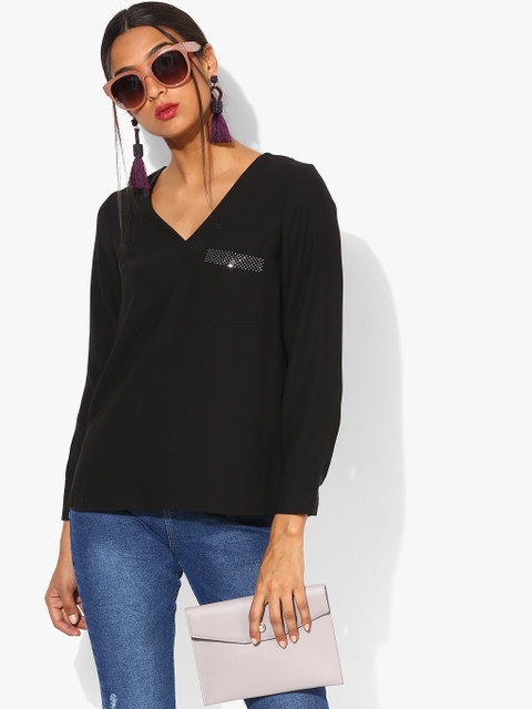 

Black Embellished Blouse