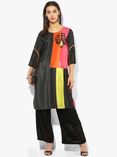 

Span Multicoloured Printed Kurta, Multi
