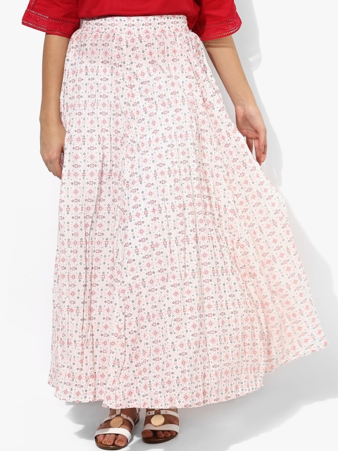 

Multicoloured Printed Flared Skirt, Multi
