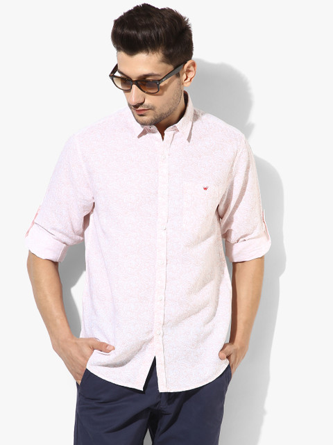 

Off White Printed Slim Fit Casual Shirt