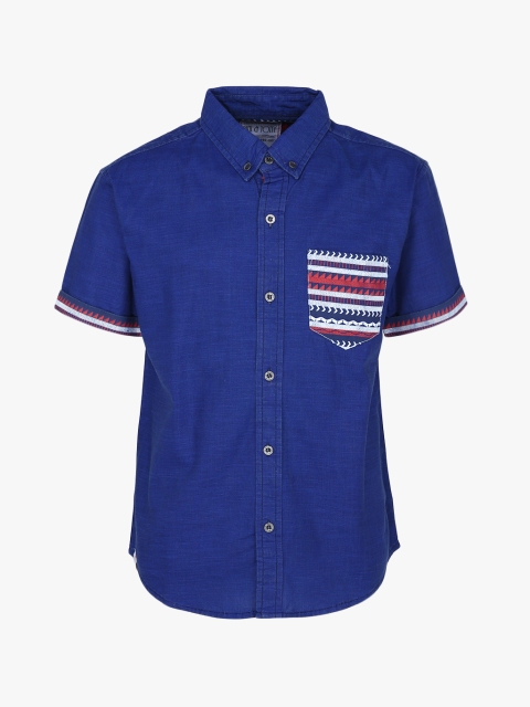 

Blue Regular Fit Casual Shirt