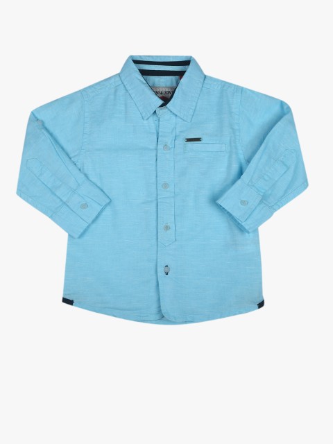 

Blue Regular Fit Casual Shirt