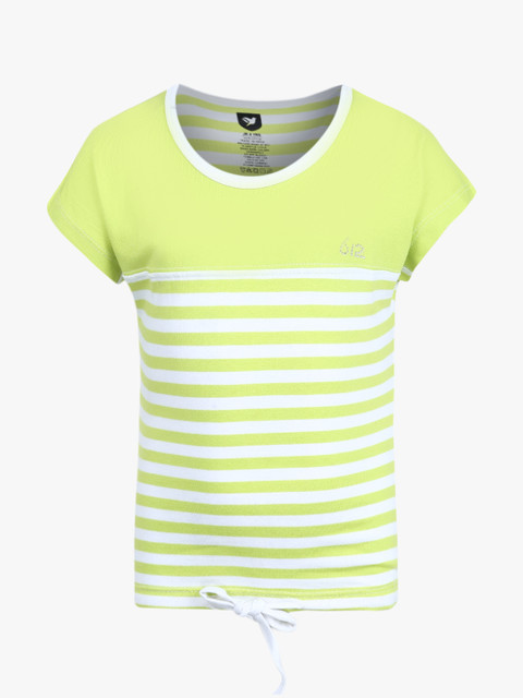 

Green Casual Pure Cotton Top