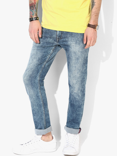 

Blue Washed Slim Fit Jeans