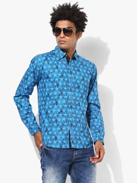 

Blue Slim Fit Casual Shirt