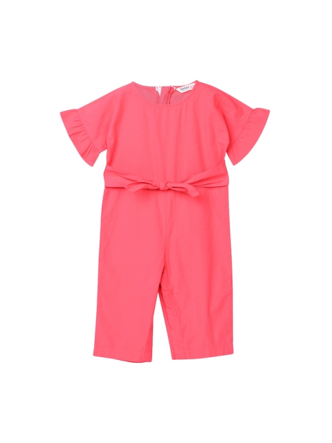 

Beebay Peach-Coloured Solid Basic Jumpsuit