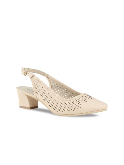 

Monrow Women Beige Solid Pumps