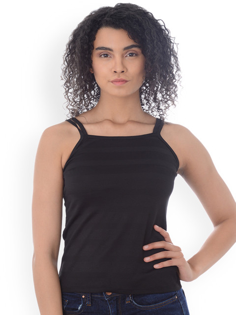 

Da Intimo Women Black Solid Camisole DI1066
