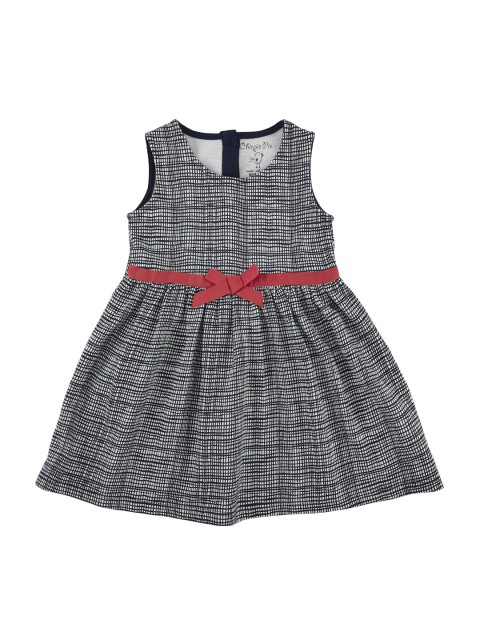 

Chirpie Pie by Pantaloons Girls Navy Blue & White Printed Fit and Flare Dress
