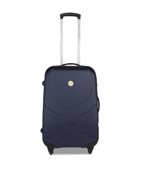 

United Colors of Benetton Unisex Navy Blue Medium Trolley Suitcase