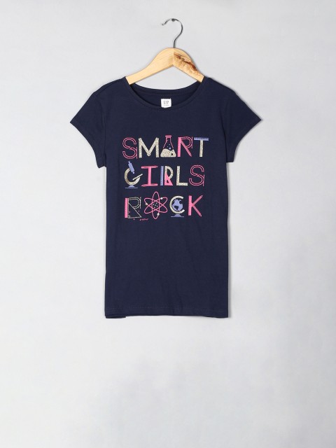 

GAP Girls Short Sleeve Graphic T-shirt, Navy blue